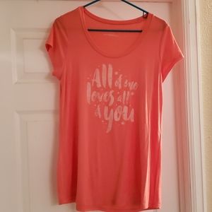 Peach Maternity Top